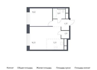 Продается 1-ком. квартира, 42.9 м2, Балашиха, жилой квартал Новоград Павлино, к8