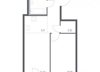 Продажа двухкомнатной квартиры, 47.7 м2, Москва, метро Орехово