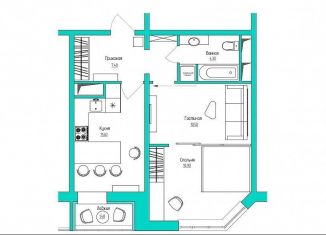 Продажа 1-ком. квартиры, 53 м2, Махачкала, Маковая улица, 9