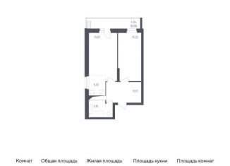 2-комнатная квартира на продажу, 56.5 м2, посёлок Жилино-1, жилой комплекс Егорово Парк, к2