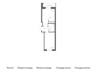 Продается 2-комнатная квартира, 42.3 м2, посёлок Песочный