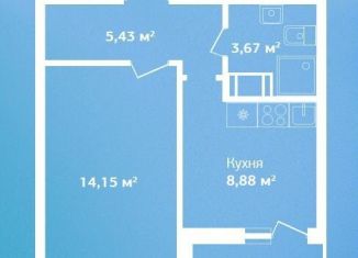 Продается 1-комнатная квартира, 33.8 м2, Кировск