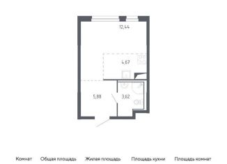Продается квартира студия, 26.6 м2, Тюменская область, жилой комплекс Чаркова 72, 1.1