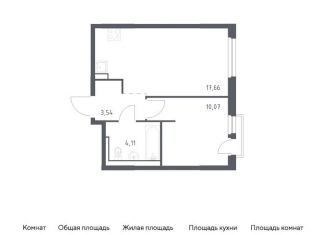 Продажа 1-комнатной квартиры, 35.4 м2, Ленинградская область