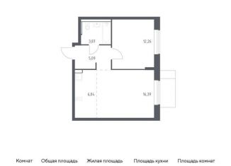 Продается 1-комнатная квартира, 43.7 м2, Московская область, микрорайон Пригород Лесное, к14.2