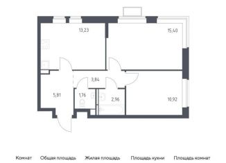 Продается двухкомнатная квартира, 53.9 м2, Ленинский городской округ, жилой комплекс Новое Видное, 17