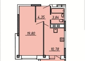 Продается 1-комнатная квартира, 42.8 м2, Брянск, улица имени А.Ф. Войстроченко, 6, ЖК Квартал Авиаторов