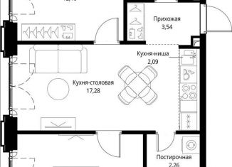 Продам двухкомнатную квартиру, 60 м2, Москва, Проектируемый проезд № 4089, ЖК Сити Бэй
