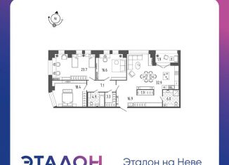 3-комнатная квартира на продажу, 134.1 м2, Санкт-Петербург, Дворцовая площадь, Центральный район