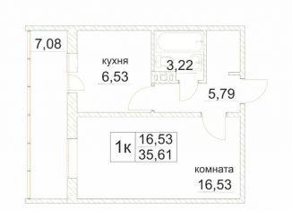 Продаю 1-комнатную квартиру, 35.6 м2, Челябинск, Электростальская улица, 20, Металлургический район