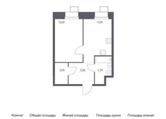 1-ком. квартира на продажу, 37.5 м2, Москва, многофункциональный комплекс Тропарево Парк, к2.4