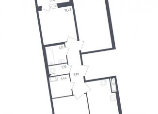 3-комнатная квартира на продажу, 66.3 м2, Колпино, жилой комплекс Астрид, 10, ЖК Астрид