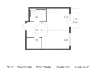 Продам 1-комнатную квартиру, 33.3 м2, село Остафьево, жилой комплекс Остафьево, к17