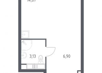 Продажа квартиры студии, 24.7 м2, Москва, метро Марьина Роща, Октябрьская улица, 98