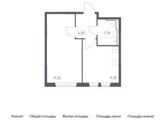 Продается 1-ком. квартира, 36.5 м2, Москва, жилой комплекс Остафьево, к19