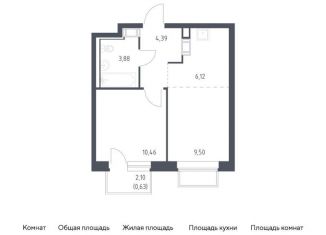 Продается 1-ком. квартира, 35 м2, Московская область, жилой комплекс Томилино Парк, к6.1