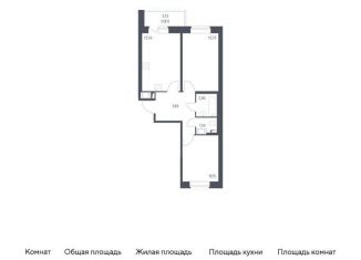 Продаю двухкомнатную квартиру, 50.6 м2, Колпино, жилой комплекс Новое Колпино, к39
