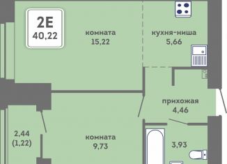 Продаю 2-ком. квартиру, 40.2 м2, Пермь