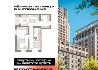 Продажа трехкомнатной квартиры, 69.3 м2, Москва, станция Бульвар Рокоссовского