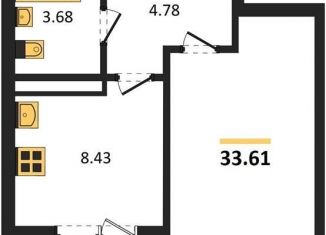 Продается 1-комнатная квартира, 33.6 м2, Воронеж, Коминтерновский район, улица Славы, 7