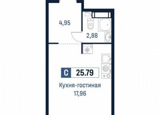 Продается квартира студия, 25.8 м2, Мурино