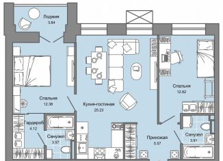 Продаю 3-комнатную квартиру, 70 м2, Киров, Ленинский район, улица 4-й Пятилетки, 86