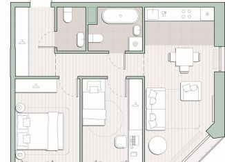 Продам 2-ком. квартиру, 56.2 м2, Москва, метро Мичуринский проспект, 2-й этап, к5