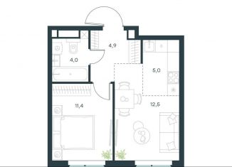 Продаю двухкомнатную квартиру, 37.8 м2, Москва