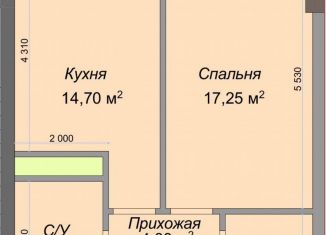 Продаю 1-ком. квартиру, 46.8 м2, Кабардино-Балкариия, улица Героя России Т.М. Тамазова, 3