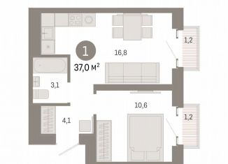 Продам однокомнатную квартиру, 37 м2, Москва, район Метрогородок