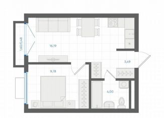 Продается однокомнатная квартира, 33.9 м2, Екатеринбург, метро Чкаловская