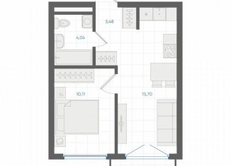 Продажа 1-ком. квартиры, 34.7 м2, Екатеринбург, метро Чкаловская