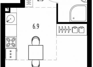 Продается многокомнатная квартира, 25.8 м2, рабочий посёлок Заречье