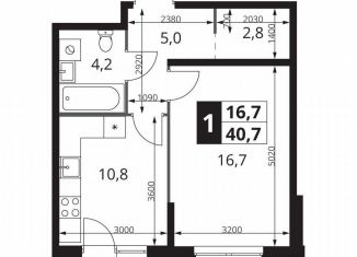 Продаю 1-ком. квартиру, 40.7 м2, Москва, метро Черкизовская