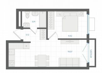 Продается 1-ком. квартира, 36.5 м2, Екатеринбург