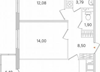 Продажа 2-комнатной квартиры, 59.3 м2, Ленинградская область