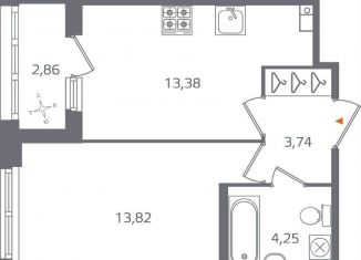 Продам 1-комнатную квартиру, 36.6 м2, Санкт-Петербург, Калининский район