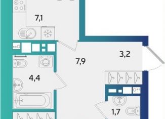 Продается трехкомнатная квартира, 68.8 м2, Ижевск, улица Архитектора П.П. Берша, 44