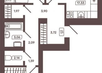 3-комнатная квартира на продажу, 64.5 м2, Забайкальский край