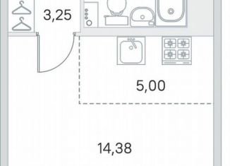 Продам квартиру студию, 27.8 м2, городской посёлок Янино-1, ЖК Ясно-Янино