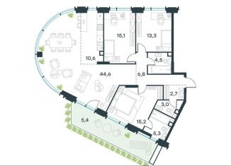 4-ком. квартира на продажу, 126.5 м2, Москва, метро Профсоюзная, Профсоюзная улица, 2/22