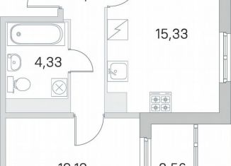 Продаю 1-комнатную квартиру, 39 м2, посёлок Шушары