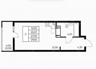 Продается квартира студия, 30 м2, Ростов-на-Дону, улица Нансена, 99с3, Октябрьский район