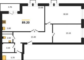 Продаю 2-комнатную квартиру, 89.2 м2, Воронеж, улица Загоровского, 9/2