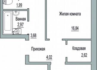 2-комнатная квартира на продажу, 57.2 м2, Псков, Линейная улица, 85, ЖК Смарт-квартал