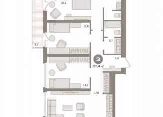 Продается 3-комнатная квартира, 125.4 м2, Москва, ЮВАО