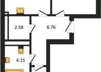 Продажа 2-комнатной квартиры, 55.3 м2, Калининград, Московский район