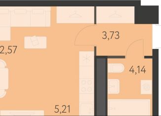 Продажа квартиры студии, 25.7 м2, Екатеринбург, улица Академика Ландау, 17/7к2