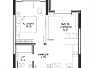 Продается 1-комнатная квартира, 35.5 м2, Москва, улица Корнейчука, 27, метро Медведково