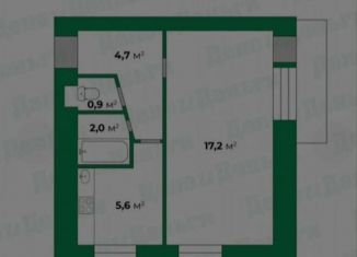 Однокомнатная квартира на продажу, 31 м2, Кировская область, улица Левитана, 15